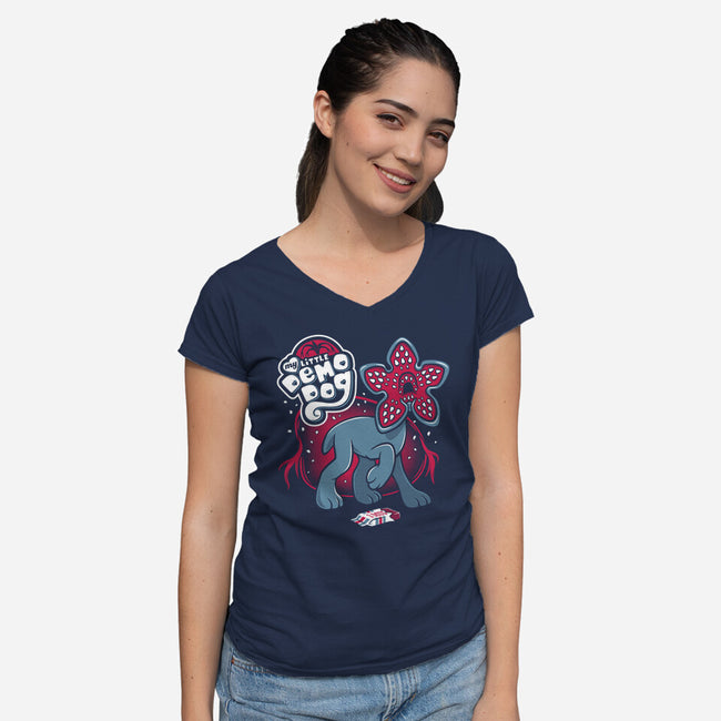 My Little Demo-Dog-womens v-neck tee-Nemons