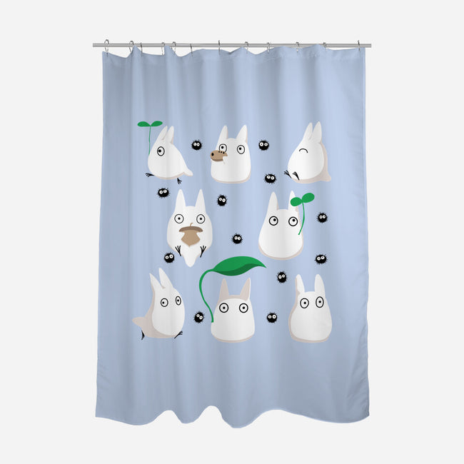 My Little Neighbors-none polyester shower curtain-thekfish