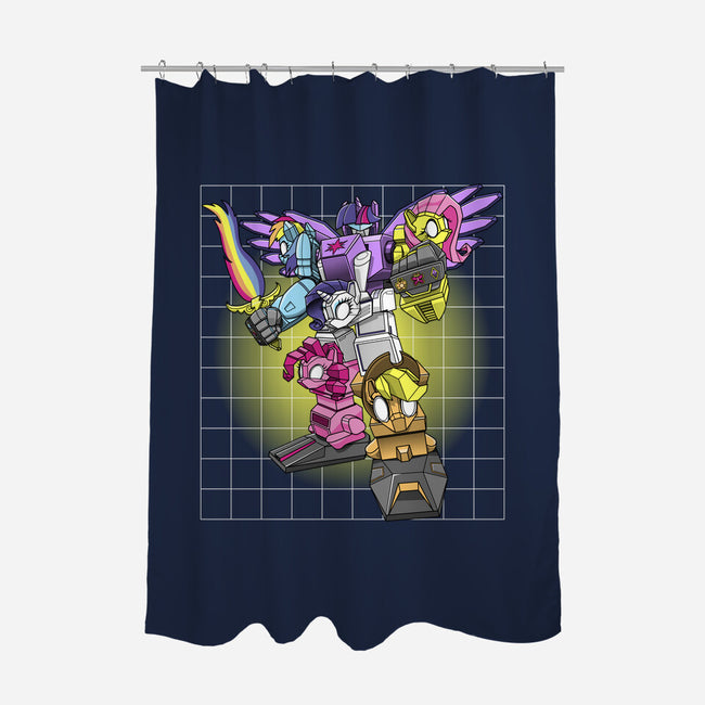 My Little Ponytron-none polyester shower curtain-boltfromtheblue