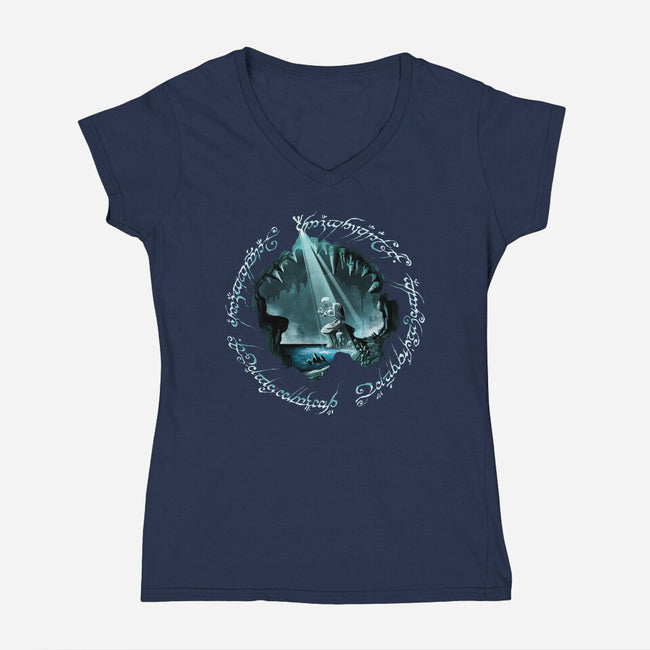 My Little Treasure-womens v-neck tee-alemaglia