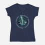 My Little Treasure-womens v-neck tee-alemaglia