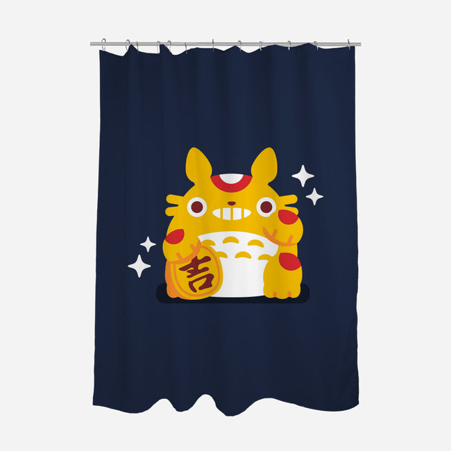 My Neighbor Maneki-Neko-none polyester shower curtain-daria rhodes