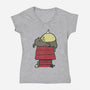 My Neighbor Peanut-womens v-neck tee-Azafran