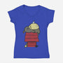 My Neighbor Peanut-womens v-neck tee-Azafran