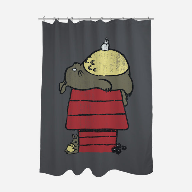 My Neighbor Peanut-none polyester shower curtain-Azafran