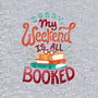 My Weekend is Booked-womens off shoulder sweatshirt-risarodil