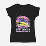 Myahmi Beach-womens v-neck tee-Immortalized