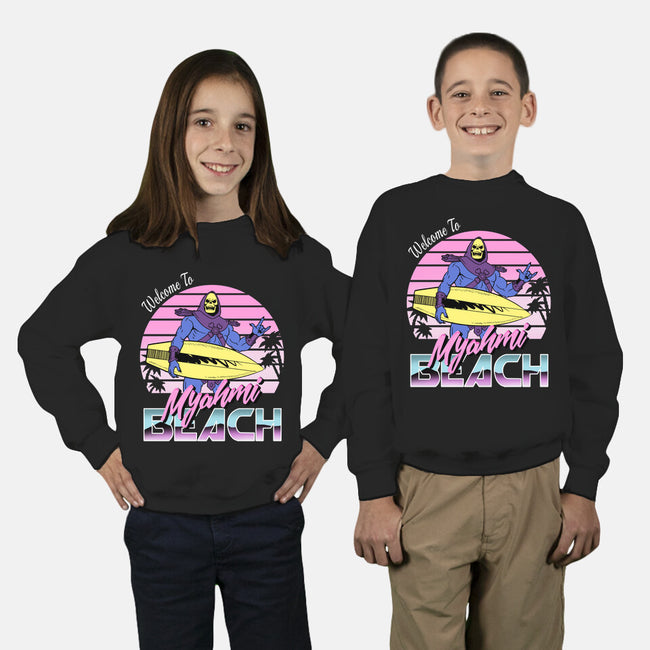 Myahmi Beach-youth crew neck sweatshirt-Immortalized