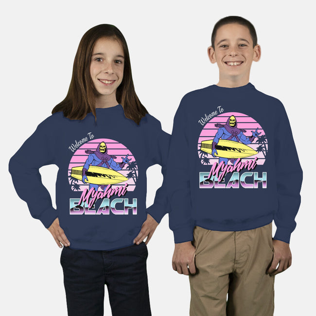 Myahmi Beach-youth crew neck sweatshirt-Immortalized