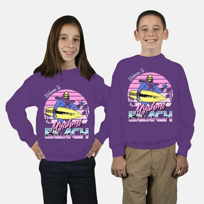 Myahmi Beach-youth crew neck sweatshirt-Immortalized