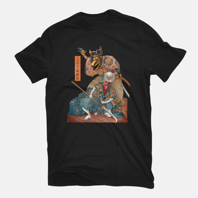 Mystery Kabuki-womens fitted tee-ChetArt