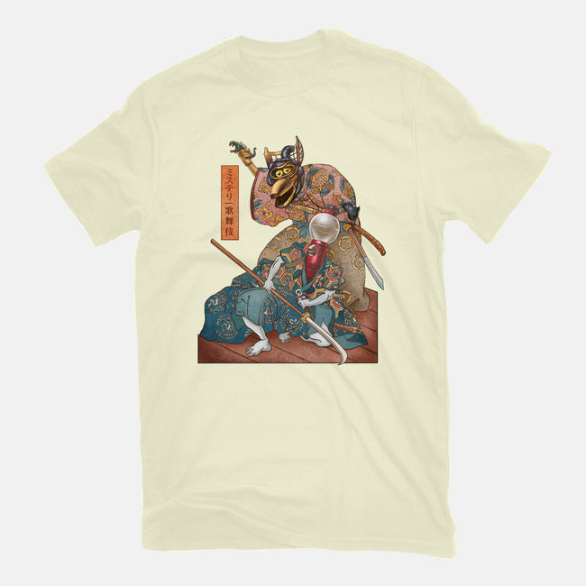 Mystery Kabuki-womens fitted tee-ChetArt