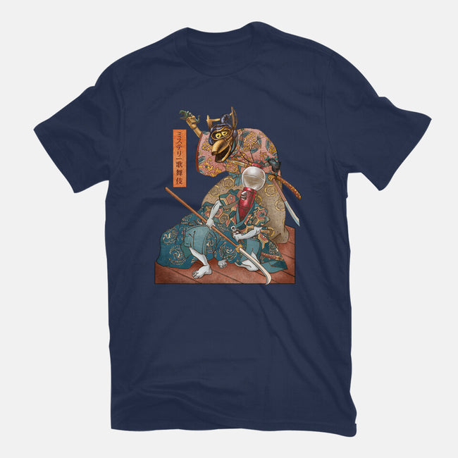 Mystery Kabuki-womens fitted tee-ChetArt
