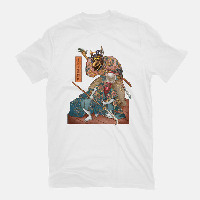 Mystery Kabuki-womens fitted tee-ChetArt