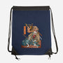 Mystery Kabuki-none drawstring bag-ChetArt