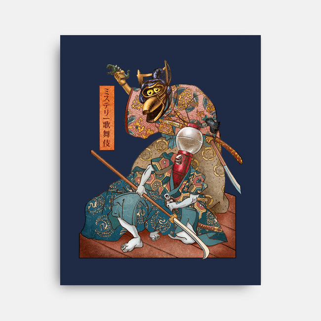 Mystery Kabuki-none stretched canvas-ChetArt