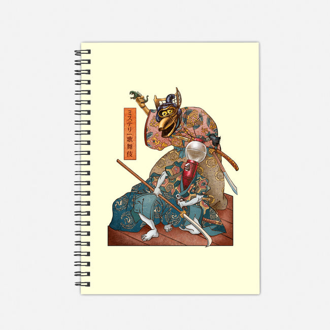 Mystery Kabuki-none dot grid notebook-ChetArt