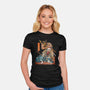 Mystery Kabuki-womens fitted tee-ChetArt
