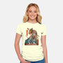 Mystery Kabuki-womens fitted tee-ChetArt