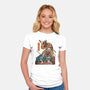 Mystery Kabuki-womens fitted tee-ChetArt