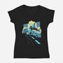 L. the Third-womens v-neck tee-idriu95