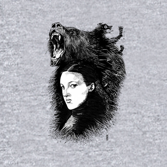 Lady of Bear Island-womens off shoulder sweatshirt-silviokiko