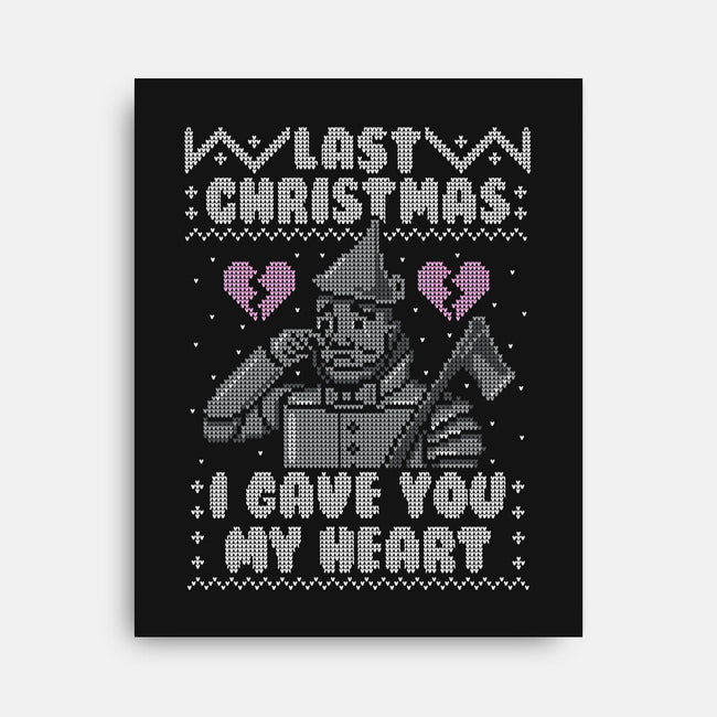 Last Christmas!-none stretched canvas-Raffiti