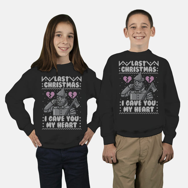 Last Christmas!-youth crew neck sweatshirt-Raffiti