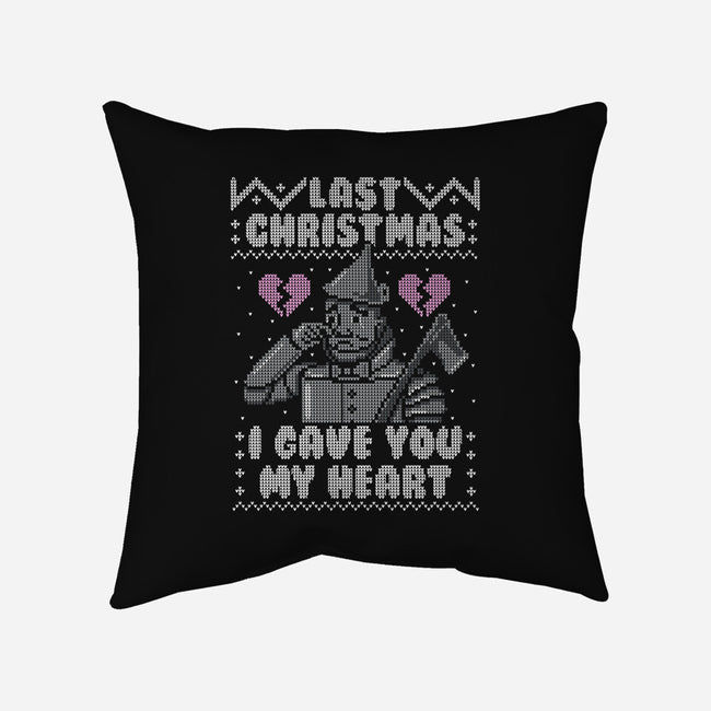 Last Christmas!-none removable cover w insert throw pillow-Raffiti