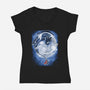 Last Starry Dragons-womens v-neck tee-ChocolateRaisinFury