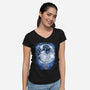 Last Starry Dragons-womens v-neck tee-ChocolateRaisinFury