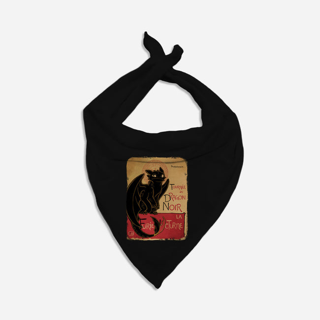 Le Dragon Noir-dog bandana pet collar-YoukaiYume