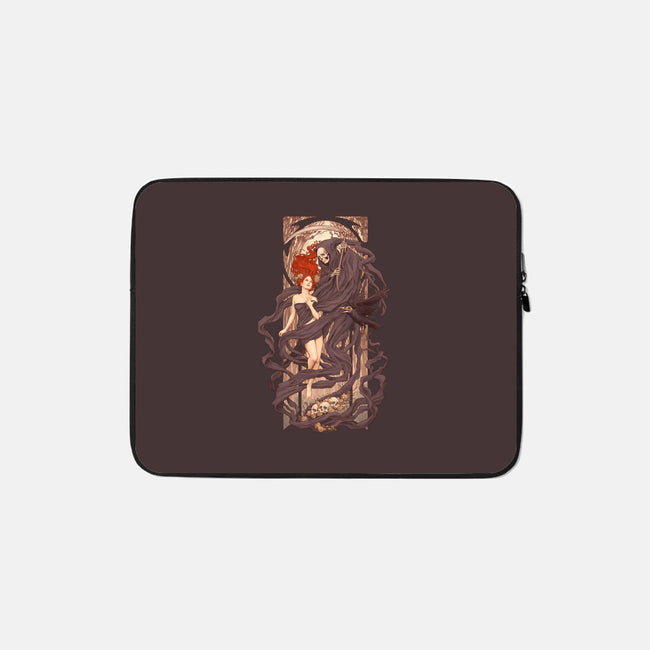 Le Passage des Morts Nouveaux-none zippered laptop sleeve-Moutchy