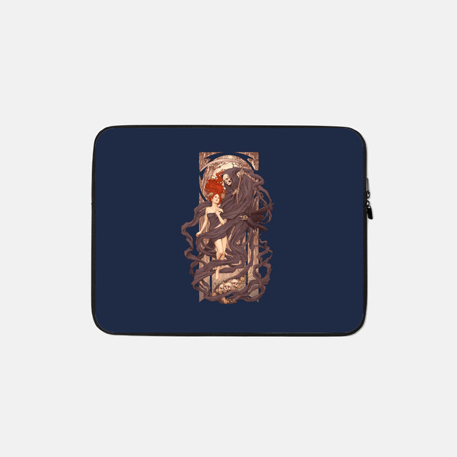 Le Passage des Morts Nouveaux-none zippered laptop sleeve-Moutchy