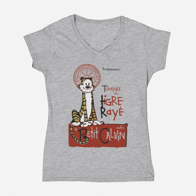 Le Tigre Raye-womens v-neck tee-Arinesart