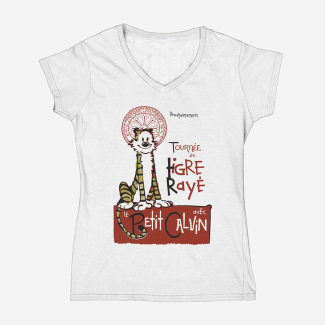 Le Tigre Raye-womens v-neck tee-Arinesart