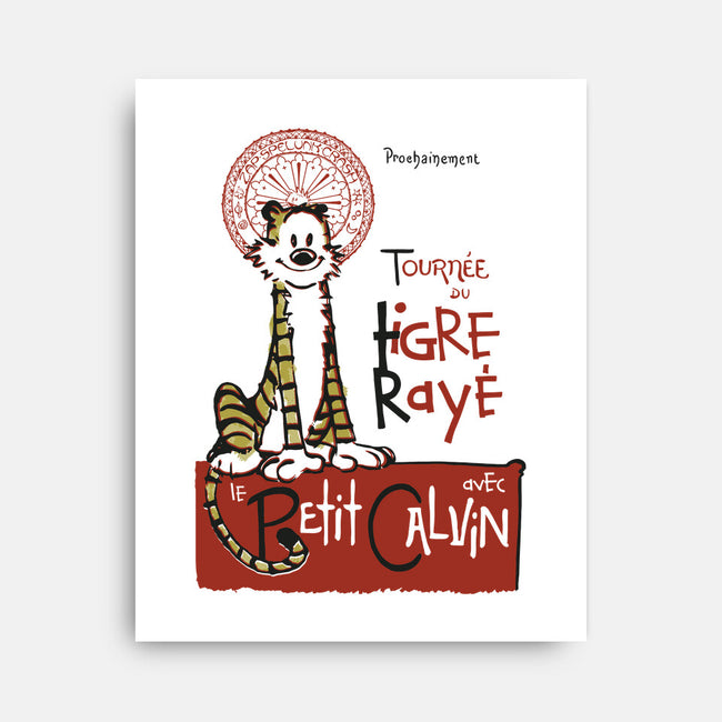 Le Tigre Raye-none stretched canvas-Arinesart