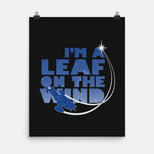 Leaf on the Wind-none matte poster-geekchic_tees