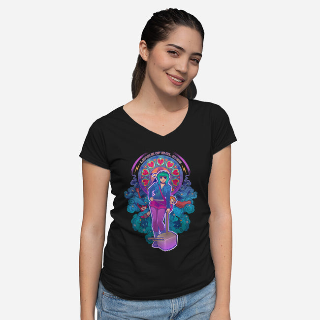 League of Evil Exes-womens v-neck tee-MeganLara