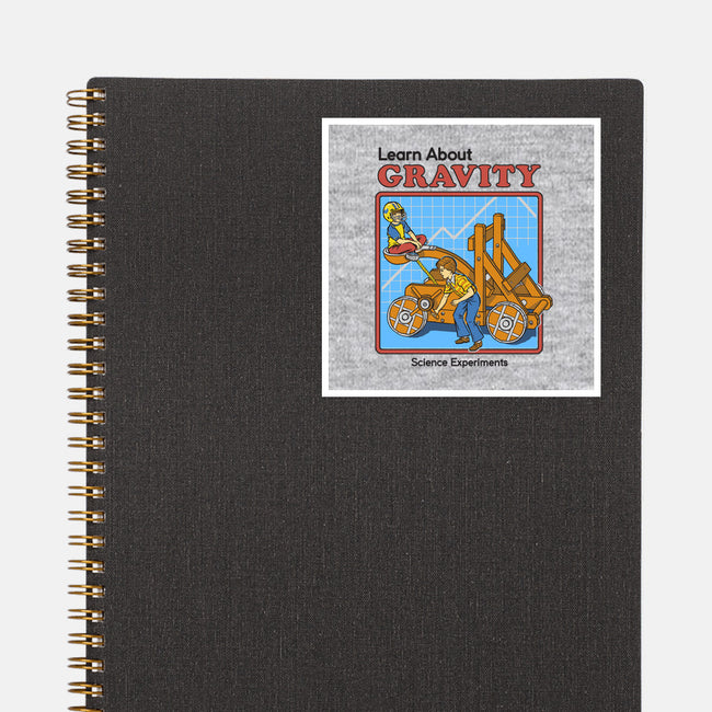 Learn About Gravity-none glossy sticker-Steven Rhodes