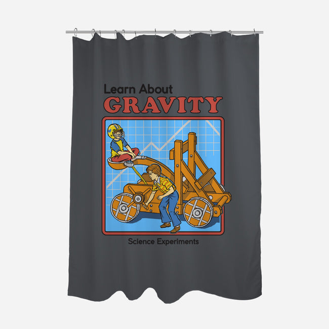 Learn About Gravity-none polyester shower curtain-Steven Rhodes