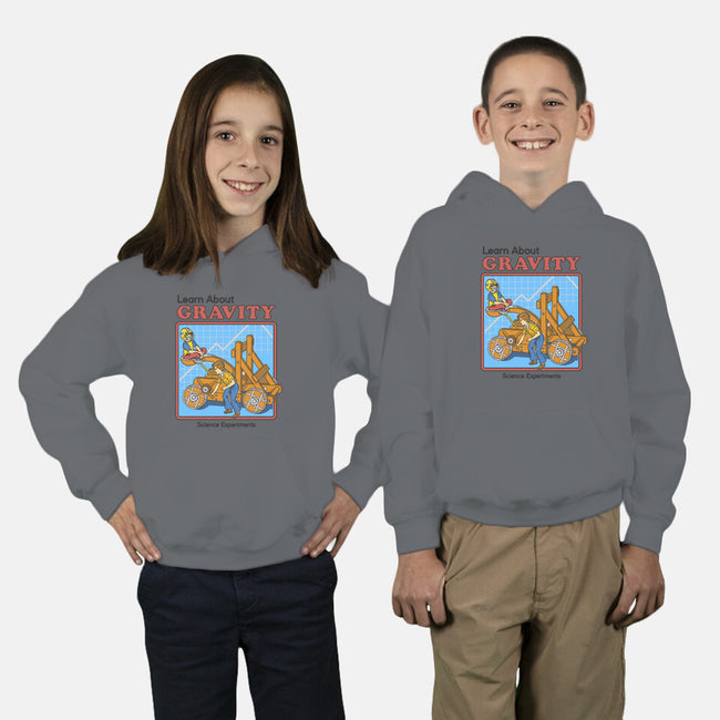 Learn About Gravity-youth pullover sweatshirt-Steven Rhodes