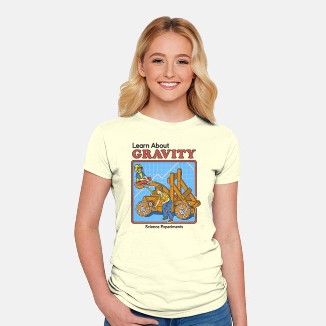 Learn About Gravity-womens fitted tee-Steven Rhodes