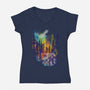 Leaving Rapture-womens v-neck tee-kharmazero