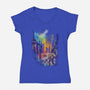 Leaving Rapture-womens v-neck tee-kharmazero