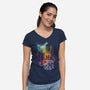 Leaving Rapture-womens v-neck tee-kharmazero