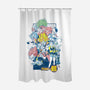 Legendary Power-none polyester shower curtain-logancarroll