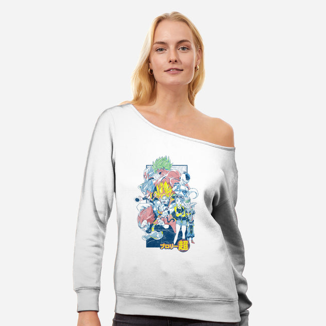 Legendary Power-womens off shoulder sweatshirt-logancarroll