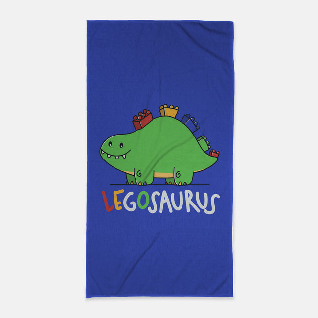 Legosaurus-none beach towel-TaylorRoss1