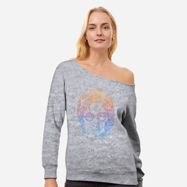 Lennon-womens off shoulder sweatshirt-Gamma-Ray